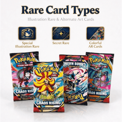 Pokémon Mega Evolution Chaos Rising Booster Pack – 10 Random Pokémon Cards