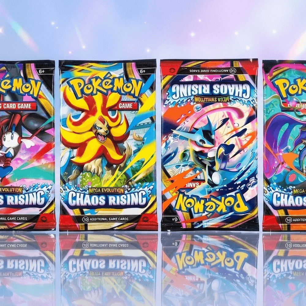 Pokémon Mega Evolution Chaos Rising Booster Pack – 10 Random Pokémon Cards