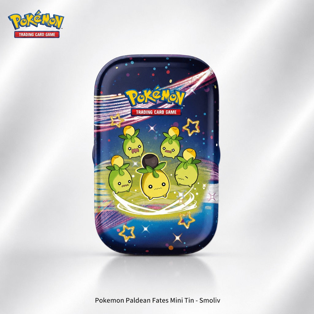 Pokemon Paldean Fates Mini Tin - Smoliv