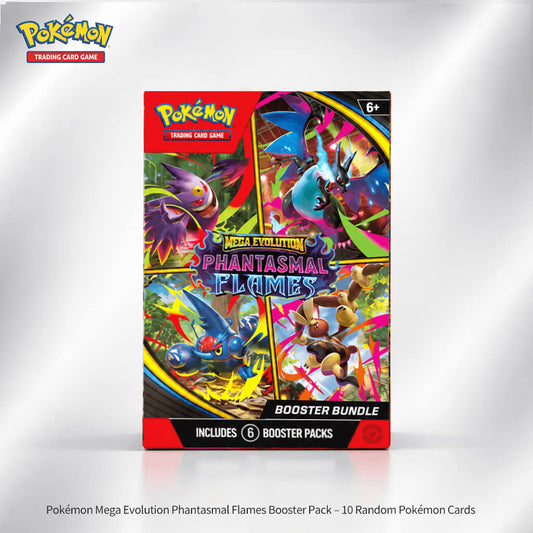Pokémon Mega Evolution Phantasmal Flames Booster Pack – 10 Random Pokémon Cards